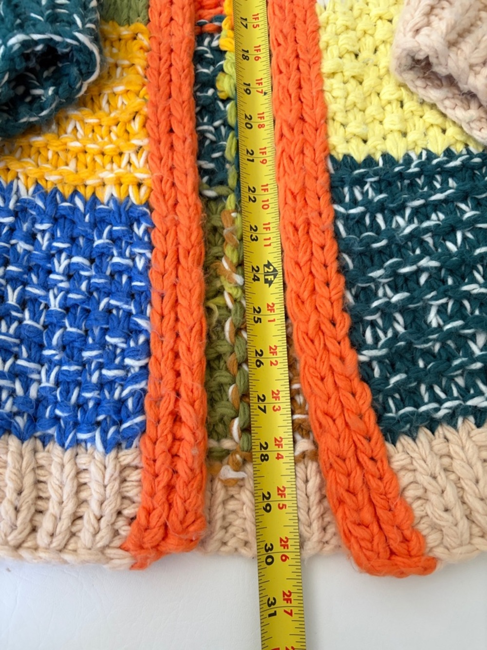 Pilcro Colorblock Patchwork Cardigan Sweater One Size - Picture 12 of 16